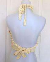 Maillot de bain une pièce coloré en laine grande taille avec jupe tricotée à motif carré/à pois inspiré de Budivis en Indonésie