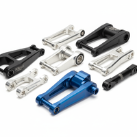 Pièces de vélo de montagne à suspension intégrale usinées CNC de haute précision, composants de cadre VTT en aluminium 6061 7075 personnalisés
