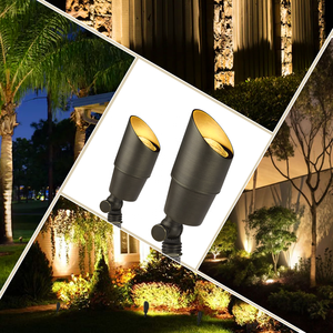 Projecteurs encastrés 12V en laiton pour éclairage paysager, bassin de puissance basse, pour palmiers, jardins, pelouses extérieures, IP65 - Product Image 2