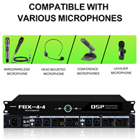 Sistema DE SONIDO PARA KARAOKE de fiesta con equipo de audio supresor de retroalimentación de micrófono FBX4.4 para una experiencia de canto óptima