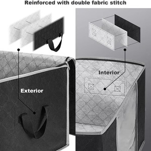 Bolsas de Almacenamiento Debajo de la Cama para Ropa y Juguetes, Parte Superior Transparente, Material No Tejido, Ecológico, Resistente al Agua, Plegable - Product Image 4
