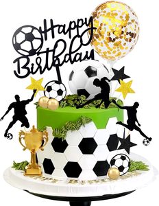 Decorazione per Torte e Cupcake a Forma di Campo da Calcio Personalizzabile per Negozi di Dolci e Occasioni Festive - Product Image 1