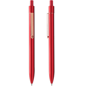 Stylo à bille en métal de luxe noir pour hôtel avec logo personnalisé - Product Image 2