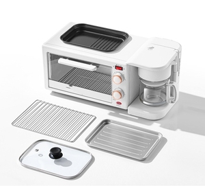 Machine à <span class=keywords><strong>petit</strong></span>-déjeuner multifonctionnelle 3-en-1 pour la cuisson à la vapeur et la cafetière pour les petits sandwichs au <span class=keywords><strong>four</strong></span> et la marmite - Product Image 1