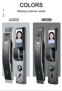 Qleung Fully Automatic 3D Face Lock Usmart Go App With Video Calling Fingerprint Password Card Smart Door Lock