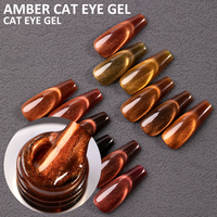 HONEY GIRL LED Fuente Variedad Pegamento Nail Art Barniz brillante Diseño 15ml ÁMBAR Ojo de gato Arco Iris Magnético UV Gel Esmalte de uñas