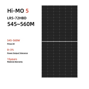 太陽発電システム用545W 550W 555W 560W LONGi Hi-MO 5 LR5-72HBD 545M ~ 560M二重ガラス太陽光発電ソーラーパネル - Product Image 2