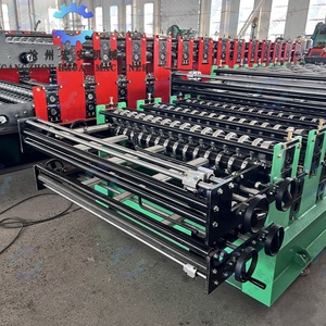 Máquina Formadora de Tejas Trapezoidales Metálicas Glaseadas de 1200 mm con Rodillo Central, Motor y Componentes de Bomba - Product Image 3