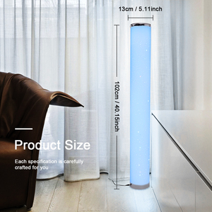 Hiện đại đơn giản phòng ngủ Đèn sàn LED sáng hình trụ đèn điều khiển từ xa đầy màu sắc sạc RGB bầu không khí góc đèn - Product Image 4