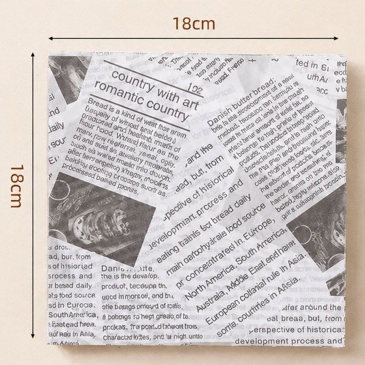 White English printing [18*18cm]