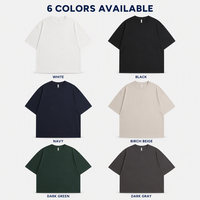 T-shirt en coton lourd 300 GSM pour homme, uni, surdimensionné, grande taille, unisexe, logo personnalisé, tee-shirt décontracté à manches courtes, livraison rapide