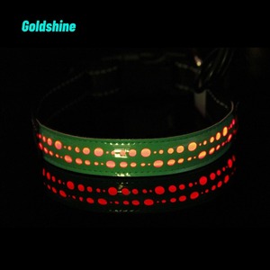 골드 샤인 D-348 친환경 천 <span class=keywords><strong>LED</strong></span> 조명 플래싱 글로우 칼라 결혼식 호의 및 신부 파티 선물 - Product Image 2