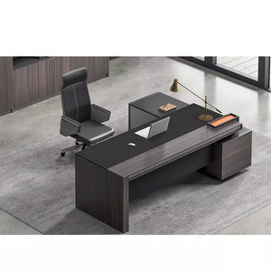 Escritorio Ejecutivo Moderno de MDF <span class=keywords><strong>Popular</strong></span> Boss, Muebles de Oficina de Lujo, Diseño de Mesa de Oficina - Product Image 1