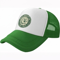 Casquette Trucker Personnalisée 5 Panneaux Blanche et Verte avec Dos en Maille, Style Vintage Aigle Rétro Western, Gorras Unisexe Réglable pour Hommes et Femmes