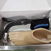 Prothèse de jambe artificielle en fibre de carbone à cheville haute avec coque de pied et pied en fibre de carbone, très durable