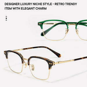 Montures de lunettes légères Saint Van Gogh à prix d'usine, demi-montures élégantes pour les occasions professionnelles - Product Image 5