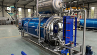 Machine d'autoclave de stérilisateur de vapeur de machine de cornue de nourriture de contre-pression à haute température