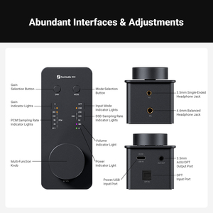 Fosi Audio SK02 <span class=keywords><strong>USB</strong></span> DAC amplificateur de <span class=keywords><strong>casque</strong></span> <span class=keywords><strong>ampli</strong></span> décodeur Audio prise en charge DSD 256 PCM pour <span class=keywords><strong>casque</strong></span> équilibré 3.5MM et 4.4MM - Product Image 2
