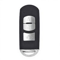 Clé intelligente universelle 3 boutons en ABS noir, télécommande de voiture compatible avec plus de 2000 modèles, style Mazda, marque FW, modèle FW-CR43