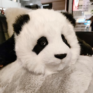 4LB peluche realistico fatto a mano farcito Panda <span class=keywords><strong>gigante</strong></span> peluche realistico Panda peluche per l'ansia peluche ponderato - Product Image 2