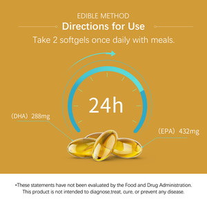 Huile de poisson oméga-3 haute puissance - Favorise la fonction cognitive et la santé oculaire, 720 mg d'oméga-3 au <span class=keywords><strong>total</strong></span> par portion, formule de poisson sauvage - Product Image 5