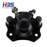 LuckyGo C029-745 Plaquettes de frein à disque arrière à pistons opposés en alliage d'aluminium noir pour VTT, Kart, Quad, Buggy, Moto 4