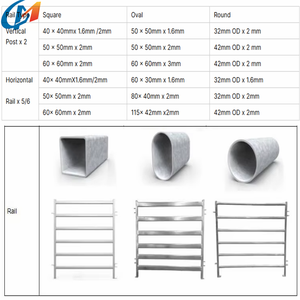 New Zealand Thép Mạ Kẽm Di Động Corral Hàng Rào Cừu Sân Tấm Động Vật Thùng Với Hình Bầu Dục Ống Hàng Rào & Trellis Cổng - Product Image 3