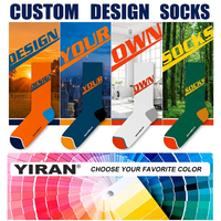Chaussettes de compression en coton peigné avec logo personnalisé pour femmes et hommes, 20-30 mmHg, hauteur genou, pour la course à pied, le cyclisme, les voyages en avion
