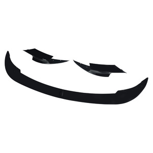 Bmw F10 M5 Front Bumper Splitter 4 Piece Glossy Black Carbon Texture Abs Body Kit For 2011-2016 <b>Models</b> - Product Image 2