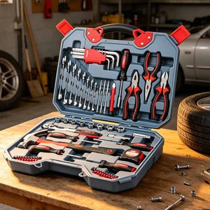 Kit de Supervivencia Multiusos Resistente para Carretera, para Reparación de Automóviles, Portátil, Operado a Mano, Juego de Herramientas para Auto - Product Image 1