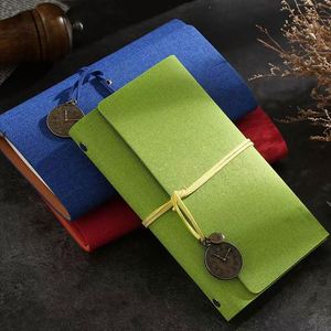 A6 Creative Spiral-Bound Notebook Multi Color Refillable Handmade Planner PU Leather Cover Retro Notebook <b>Diary</b> - Product Image 4