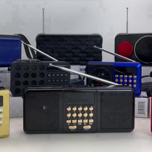 Radio FM Portátil con Altavoz Doble X Bass, Antena Telescópica, Luz LED, USB, Ranura para Tarjeta TF, para Exteriores y Emergencias - Product Image 6