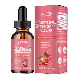 Cairan Magnesium Glycinate tetes suplemen tidur dengan l-theanine Ashwagandha Vitamin B6-stres & dukungan suasana hati untuk pria wanita - Product Image 1