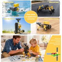 Kit de robot éducatif STEM 25-en-1 alimenté par énergie solaire, expérience scientifique éducative, apprentissage pratique, jouet d'ingénierie