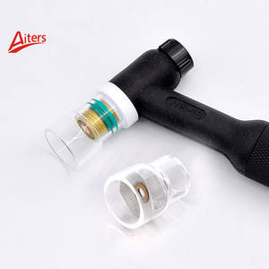 #12 투명 유리 컵 용접 스터비 가스 렌즈 내열 컵 Tig WP9 WP17 WP20 WP26 토치 용접 액세서리 - Product Image 1