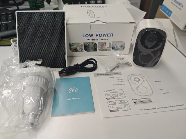 C2 3MP Home 4G Battery Low Power Consumption Solar Surveillance Camera Outdoor No Plug-in No Drilling Remote