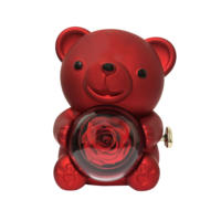 Vente en gros d'usine - Roses éternelles préservées de style nouveau, rondes, carrées, en forme de cœur, dans une boîte cadeau en acrylique pour la Saint-Valentin