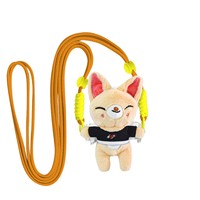 Nouvel Arrivage Transfrontalier STRAYKIDS Mignon Jouet en Peluche Husky Coréen Fait Main avec Clip de Téléphone et Lanière
