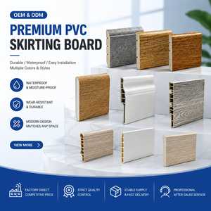 Plinthe murale en WPC écologique 70 mm 10 mm, <span class=keywords><strong>moulure</strong></span> de plinthe solide et durable pour la maison et le bureau - Product Image 3
