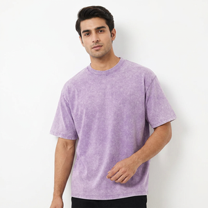T-shirt promotionnel personnalisé en coton lavé 100 % pour événements extérieurs avec logo – Meilleure vente - Product Image 1