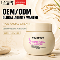 Krim Wajah Beras Fermentasi Flower Secret 200ml Ukuran Keluarga Mencerahkan Kulit untuk Semua Jenis Kulit - OEM/ODM & Agen Global Dicari