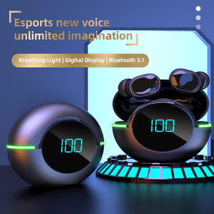 ตัวอย่างฟรี2023ของขวัญ Y80 OEM ODM แสงหายใจ Bt 5.1หูฟังไร้สายเชื่อมต่อหูฟังจอแสดงผลดิจิตอลเกมหูฟังไร้สาย - Product Image 2