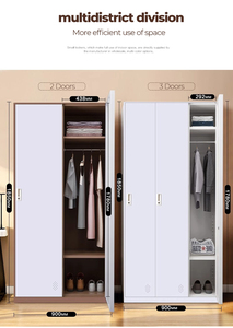 Thiết kế hiện đại kim loại thép Văn Phòng TrườNg tủ quần áo khả năng hiển thị cao tập tin điền tủ cho phòng ngủ Closet quần áo lưu trữ <span class=keywords><strong>Locker</strong></span> - Product Image 2