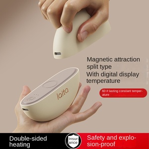 Wholesale 2 in 1 Magnetic Rechargeable Hand Warmers Portable Handwarmers Long Lasting Safe Heating Warmer Pocket Heater Winter - Product Image 3