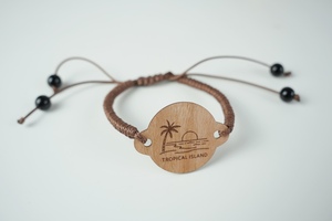 Tùy chỉnh NFC RFID gỗ kiểm soát truy cập thẻ tay dệt dây đeo cổ tay vòng đeo tay dây cho các sự kiện cho an ninh và thuận tiện - Product Image 2