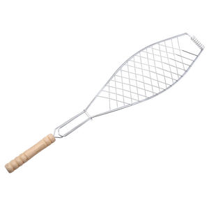 ตะกร้า<span class=keywords><strong>ย่าง</strong></span>ปลาแบบไม่ติดพร้อมที่จับ,อุปกรณ์สำหรับย่างบาร์บีคิว DIY พร้อมคลิปตาข่ายเนื้อ<span class=keywords><strong>ไก่</strong></span>เนื้อย่างสำหรับกลางแจ้ง - Product Image 2