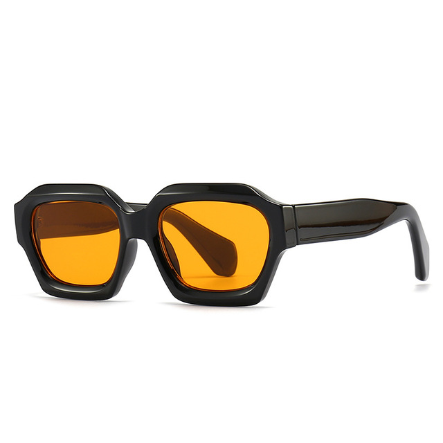 STORY CC86606 Fashion Polygon Women Sunglasses Vintage Tortoiseshell Square Eyewear Custom LOGO Irregular Sunglasses