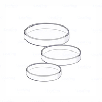 Piring Petri plastik Polipropilena sekali pakai, piring budaya tisu 90*15mm, piring Petri steril 90mm