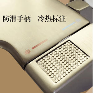 Juego de ducha simple Taurus, cuerpo de latón, control de 2 vías con botón, rociador de lluvia oculto para apartamentos pequeños - Product Image 4