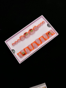 Juego de dedos <span class=keywords><strong>y</strong></span> dedos de los <span class=keywords><strong>pies</strong></span> Prensa en las <span class=keywords><strong>uñas</strong></span> 100% Acrílico hecho a mano Lujo Leopardo Estilo francés Diseñador <span class=keywords><strong>Uñas</strong></span> artificiales <span class=keywords><strong>Uñas</strong></span> de los <span class=keywords><strong>pies</strong></span> - Product Image 2